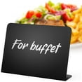 thumbnail image 1 of 15 Small Chalkboard Buffet Signs for Food Display - Reusable Small Plastic Chalkboard Signs for Food - Mini Chalkboard Catering Signs for Party Wedding Bakery - Reusable Mini Chalkboards for Tables, 1 of 5