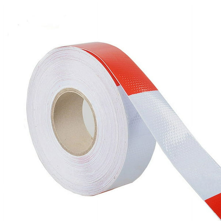 Houseables Reflective DOT Tape Roll, DOT-C2, 150' X 2, Red/White, Trailer  Reflector, Caution Safety Warning, Visibility Film, 4 by 4 Truck Car