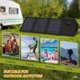 thumbnail image 4 of 10.5W Foldable Solar Panel Portable Solar Power Solar Panel Solar Module Panel Portable High Efficiency Solar Panel with USB Port, 4 of 5