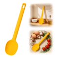 thumbnail image 2 of Silicone Cooking Spoons 11 Inch Heat Resistant Kitchen Spoons for Mixing, Serving and Stirring Large Non Stick Basting Utensils, Cooking Utensil for Kitchen Cooking Baking Stirring,Z1-Yellow, 2 of 7