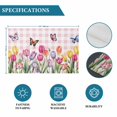 thumbnail image 6 of Tulips Spring Floral Placemats Set of 6, Pink Plaid Flowers Butterfly Pastoral Placemats for Dining Table, Place Mats for Kitchen Tabletop, Waterproof Wipeable Dining Table Mats Set, 6 of 9