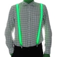 thumbnail image 2 of LINLIN Light Up Suspenders LED Suspenders, Tie and Suspenders Set for Men Christmas Party, 2 of 8