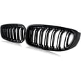 thumbnail image 4 of Applicable to Front Bumper Kidney Grille Grill Compatible For BMW F34 3-Series GT 12-18 Gloss Black Pair Grilles, 4 of 7