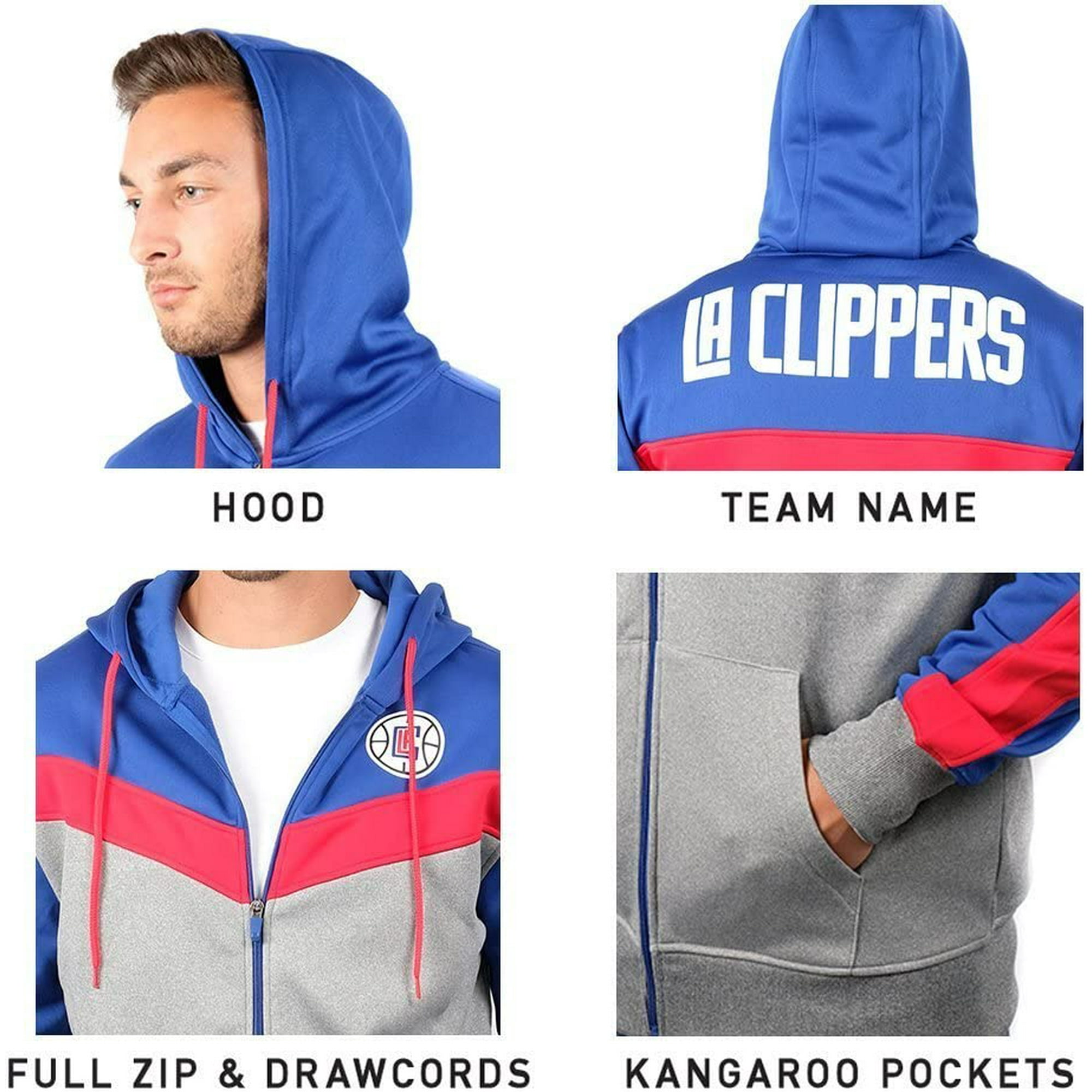 Ultra Game NBA Men's Soft Fleece Full Zip Jacket Hoodie : :  Everything Else