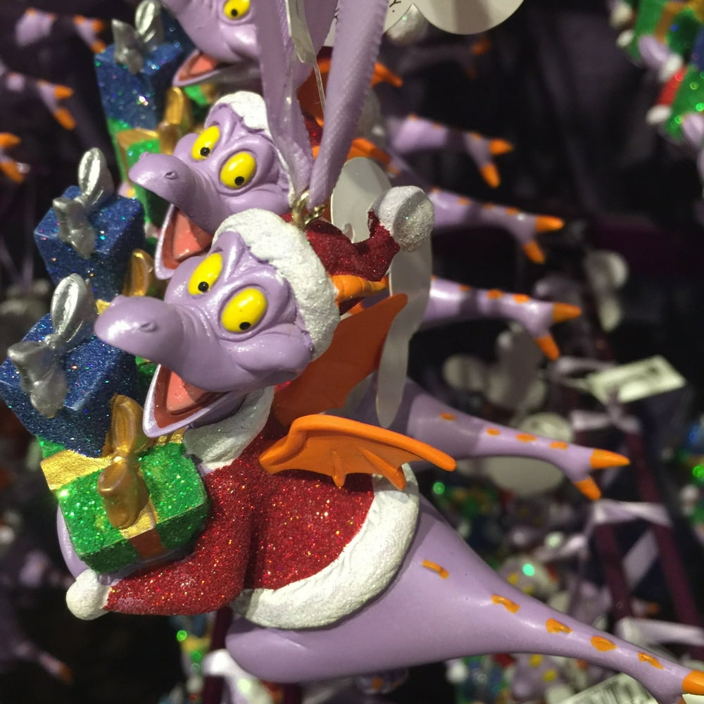 disney parks epcot mascot figment resin christmas ornament new with