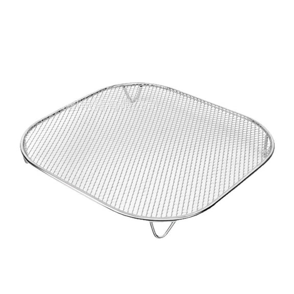 Stainless Steel Crisper Tray, Food Grade Steel Replacement Tray for Air Fryer Oven, Dishwasher Safe Rust-Resistant Easy Clean, Versatile Crisper Tray for Baking Roasting and Reheating