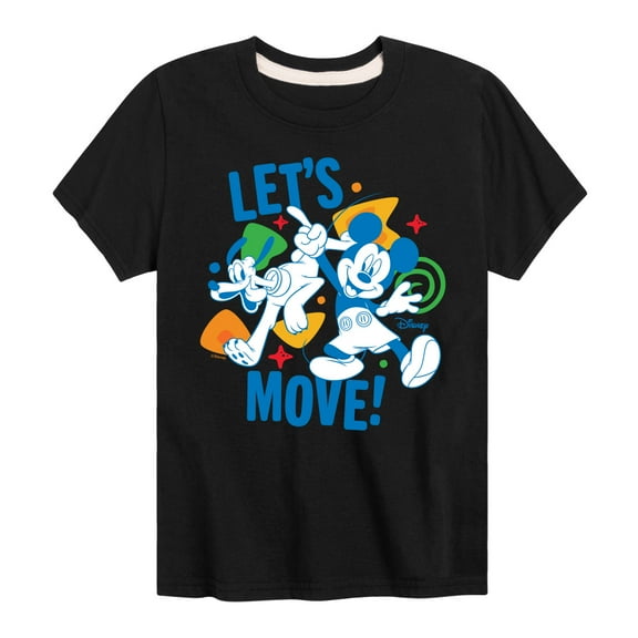Disney Jr - Lets Move - Toddler & Youth Short Sleeve Graphic T-Shirt