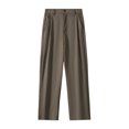 thumbnail image 4 of JAJAHO Mens Suit Pants Straight Leg Relaxed Fit Elastic Waistband Dress Pants Ankle Length Solid Color Comfort Trousers, 4 of 5