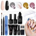 thumbnail image 1 of Kit de gel para extensiones de uñas Beetles Poly con lámpara UV y accesorios, 1 of 8