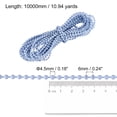 thumbnail image 2 of Uxcell Chaîne Perlée pour Stores à Rouleau 11 Yards, Cordon pour Pièces de Réparation de Fenêtre, Bleu, 2 of 5