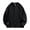 Black, variant on Donemore Men's Solid Waffle Knit Cardigan Jacket with Pockets Stand Collar Button Down Long Sleeve Hoodless Casual Outwear