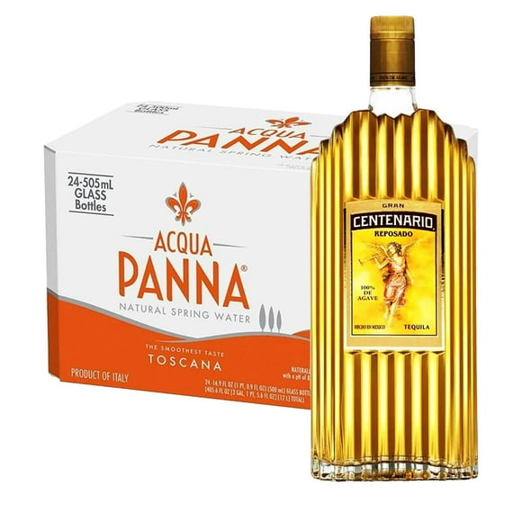 Pack 24 Agua Panna 250 ml y Tequila Gran Centenario Reposado 950 ml