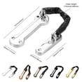 thumbnail image 3 of facefd Door Chain Lock Stainless Steel Window Security Nonslip Household Hotel Balcony Protection Accessory Vintage Retro Silver Silver, 3 of 6