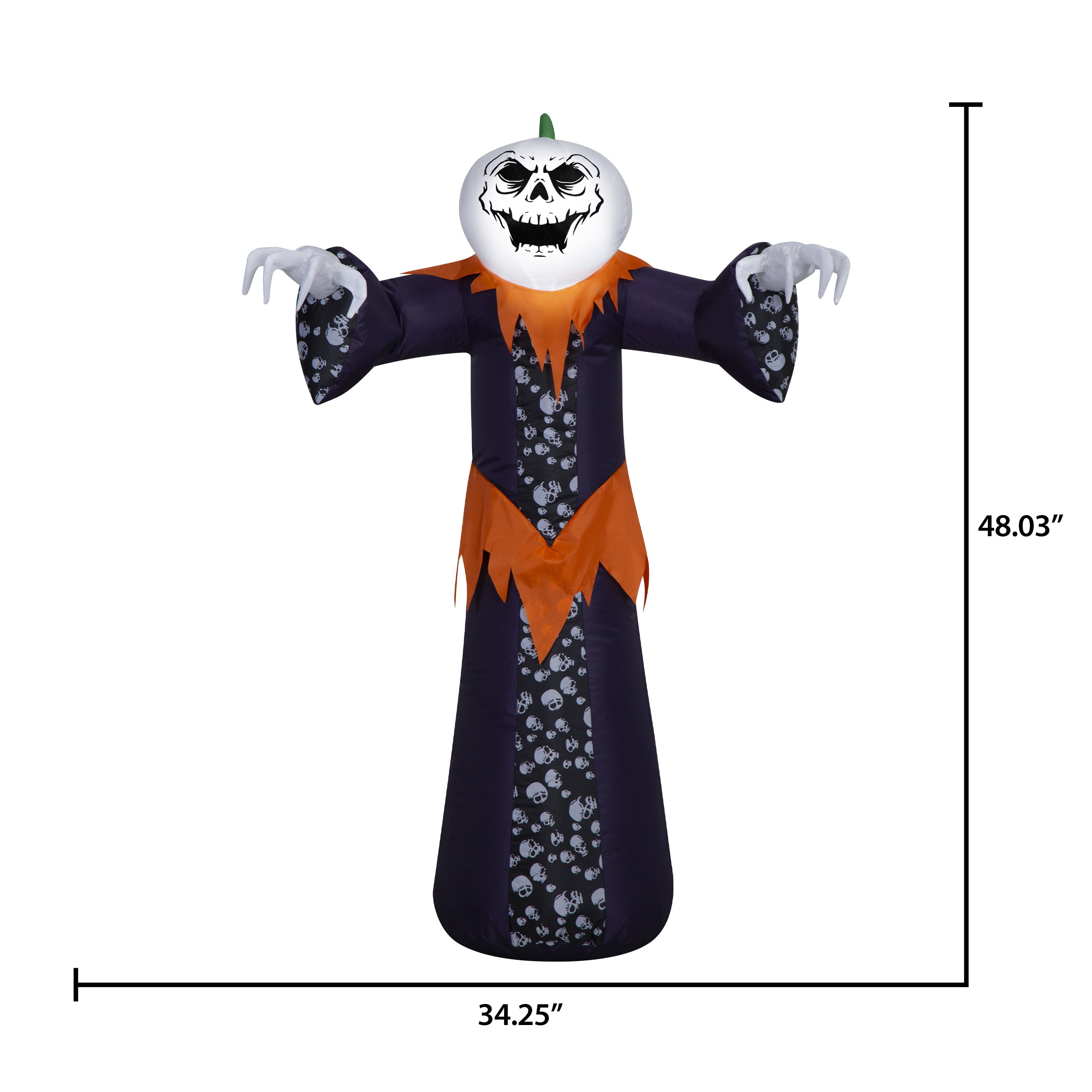 Pieuvre Gonflable Géante Halloween - 360 Cm Avec Lumières LED - Déco Extérieure - 9