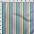 thumbnail image 3 of oneOone Silk Tabby Fabric Multicolor Stripe Printed Craft Fabric BTY 42 Inch Wide, 3 of 4