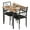 Rustic Brown, variant on Aoile 3 Piece Kitchen Table Set w/2 Upholstered Chairs for Small Space, Apartment, Dining Room, Rustic Brown