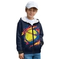 thumbnail image 3 of Chaqlin Hooded Zip Up Hoodie for Teens and Kids - Lightweight Comfy Casual Top with Long Sleeve for Travel and Outdoor, 3 of 7