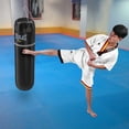 thumbnail image 2 of Disfraz de Karate uniforme de manga corta de Taekwondo de algodón completo para adultos y niños (120), 2 of 8