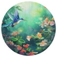 thumbnail image 3 of Flower Hummingbird Round Rugs -Washable Non-Slip Small Round Area Rug Throw Soft Circle Rugs for Bedroom, Modern Print Indoor Carpet for Entryway Sofa Living Room, 3 of 6
