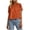 Orange, variant on Women's Lace Mesh Panel Blouse, High Neck Short Sleeve Crochet Embroidered Peplum Top, S-2XL