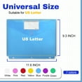 thumbnail image 4 of AGCAN 14 Pack 3 Ring Binder Pockets, Plastic Envelopes with Label , Clear Binder Dividers, File Folders for School Office Organization Storage, Letter Size, Assorted Colors, 4 of 10