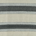 thumbnail image 5 of 50" X 60" Black Cotton Woven Striped Throw Blanket with Fringe, 5 of 5