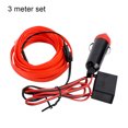 thumbnail image 3 of relayinert Car Interior Lighting LED Strip Car LED Wire Rope Tube Line flexible Neon Light Car Decor Light Red 1Set, 3 of 4