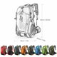 thumbnail image 1 of Naiovety al aire libre Hombres Mujeres deportiva de viaje grande Cremallera doble Senderismo Camping escolar Kits de desorden para acampar naranja Naiovety OD1053-05, 1 of 6