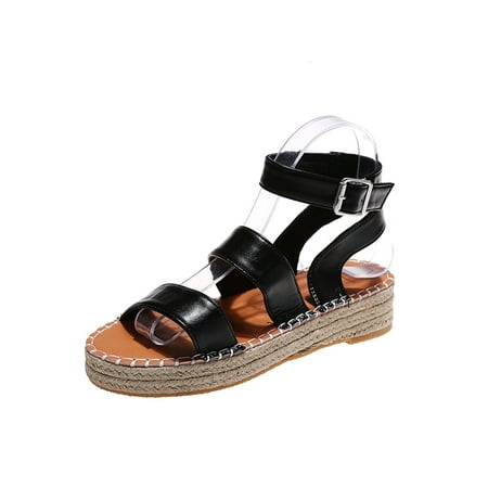 

Fangasis Women s Comfy Ankle Strap Espadrille Vacation Lightweight Leopard Shoes Breathable Casual Open Toe Platform Sandal
