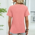 thumbnail image 6 of Bogo Winter Blouses For Women 2025 Womens Black Tops Dressy Casual V Neck Womens Blouses Dressy Casual Short Sleeve V Neck Cute Oversized T Shirts For Women, 6 of 6