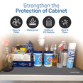 thumbnail image 2 of Under Sink Waterproof Mat For Kitchen Cabinet and Bathroom Black 34'' x 22'', 2 of 10