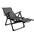 thumbnail image 3 of Caravan Sports Ergo+ Patio Folding Chair Gray, Flip Out Footrest, 300 LBS Weight Capacity, 7 Recline Positions, 3 of 5