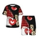 thumbnail image 1 of Balery Love Gnomes Conjunto de Pijama Infantil de Manga Corta con Estampado – Ropa de Dormir de Algodón Suave-Large, 1 of 6