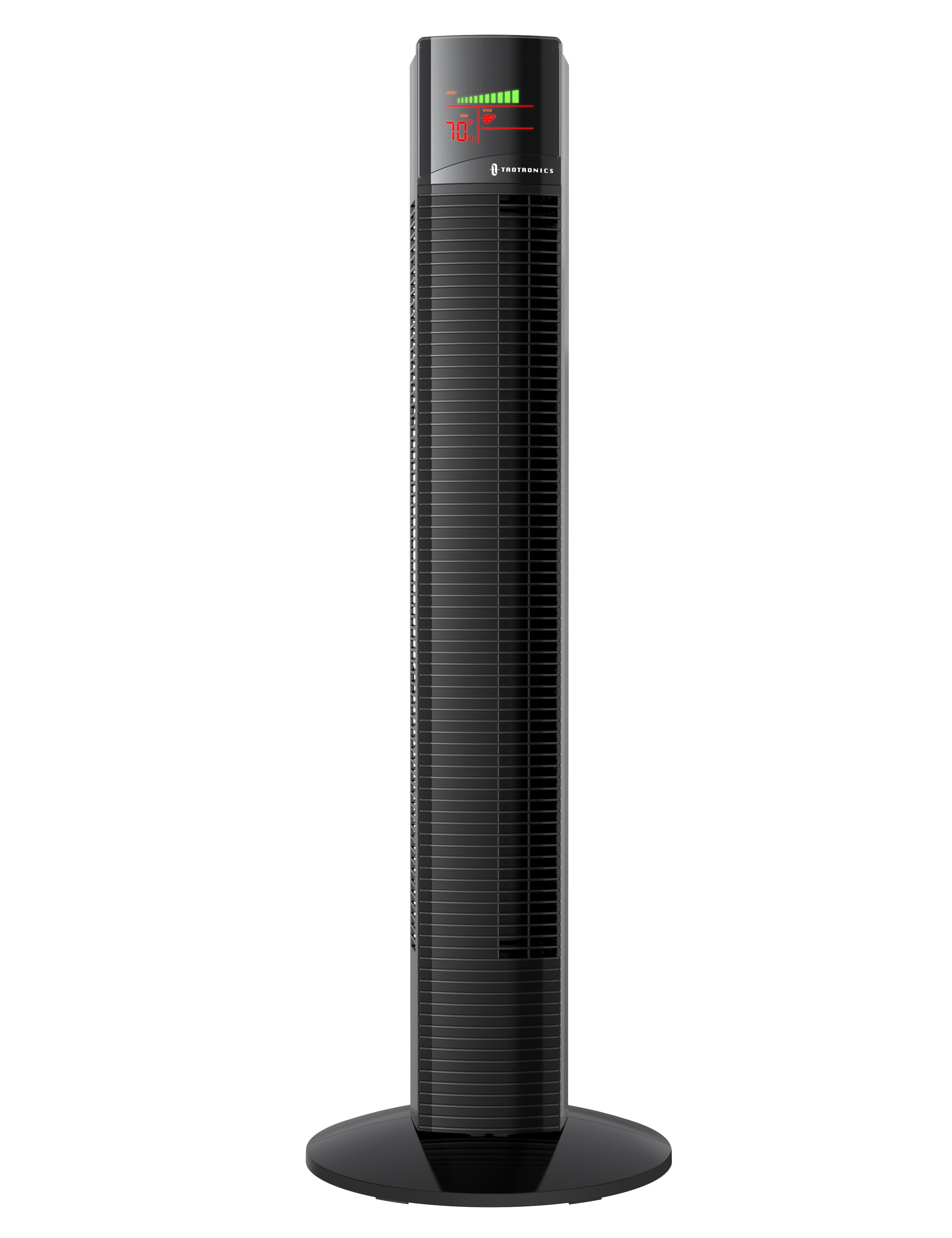 TaoTronics Tower Fan, 36" Cooling Fan with Remote, 65° Floor Fan Oscillating, Powerful Fan with 9 Modes, Large LED Display, 12-Hour Timer, Quiet Portable Bladeless Fan for Bedroom Living Rooms Office