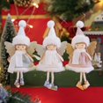 thumbnail image 2 of Merry Christmas Angel Dolls Christmas Tree Hanging Pendants Xmas Decorations for Home Ornaments New Year Gifts 2024 Navidad Noel, 2 of 5