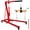 Red Folding Engine Hoist, variant on 2 Ton Engine Hoist, Cherry Picker for Garages Workshops and Factories, Adjustable Boom Cherry Picker Engine Hoist with Steel Universal Casters