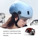 thumbnail image 5 of Seitruly Casco de scooter, regalo dulce multicolor, suministros de ciclismo, sin carga, película interior flexible, sombrero de seguridad, grafiti Teléfono y Comunicación Graffiti negro/rojo, 5 of 6
