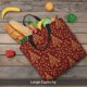 thumbnail image 5 of Disketp Christmas Tree On A Red Background Bolsa Tote de Lona para Mujer, Bolso de Hombro y Cruzado con Cierre de Cremallera, 5 of 7