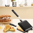 thumbnail image 7 of Sandwich Maker  Grilled And Panini Pan With Non-stick Plates Stovetop Toasted Aluminum Flip For Home Kitchen 5.9" L X 14.2" H, 7 of 7