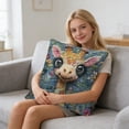 thumbnail image 6 of Nkmbld Throw Pillow Covers 18x18, Cute Animals Decorative Cushion Case with Hidden Zipper, Polyester Linen Pillowcase for Couch Sofa Room Home Decor, 6 of 8