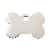 Red Dingo Flat Stainless Steel Bone Personalized Engraved Pet ID Tag, Medium