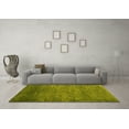 thumbnail image 3 of Ahgly Company Machine Washable Indoor Rectangle Abstract Yellow Modern Area Rugs, 8' x 10', 3 of 4