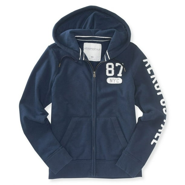 Aeropostale 87 Nyc Sudadera con capucha para hombre azul XXL Aeropostale Sudadera Bodega Aurrera en linea