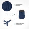 thumbnail image 2 of Uxcell 22 Yards Soft Twisted Rope Trim, 8mm/0.31" Upper Cyan Polyester Twisted Silk Rope Cord for DIY Craft, 2 of 2