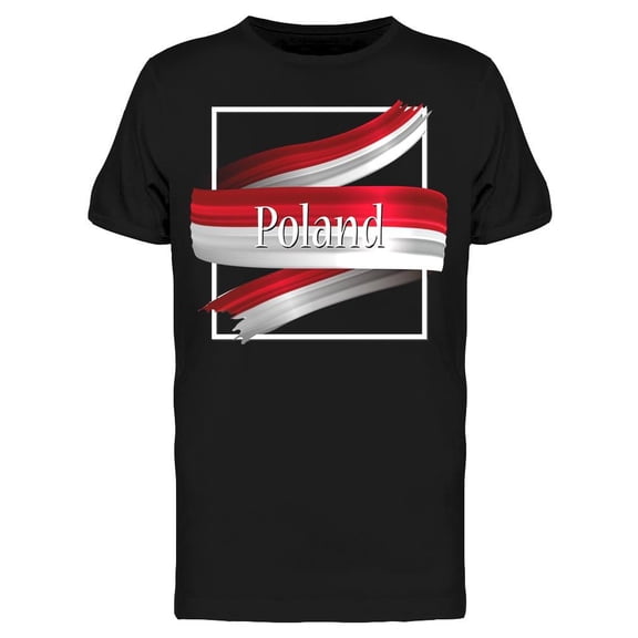 Poland Flag T-Shirt Men -Image by Shutterstock, Male x-Large