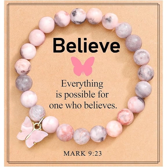 Butterfly Bracelets Inspirational Christian Religious Easter Gifts for Women Girls Friends