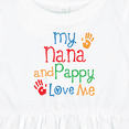 thumbnail image 4 of Inktastic Nana and Pappy Love Me Girls Baby Dress, 4 of 5