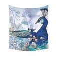 thumbnail image 2 of CADecor Floral Peacock Home Decor Tapestry Wall Art Wall Tapestry 60x80 Inches, 2 of 2