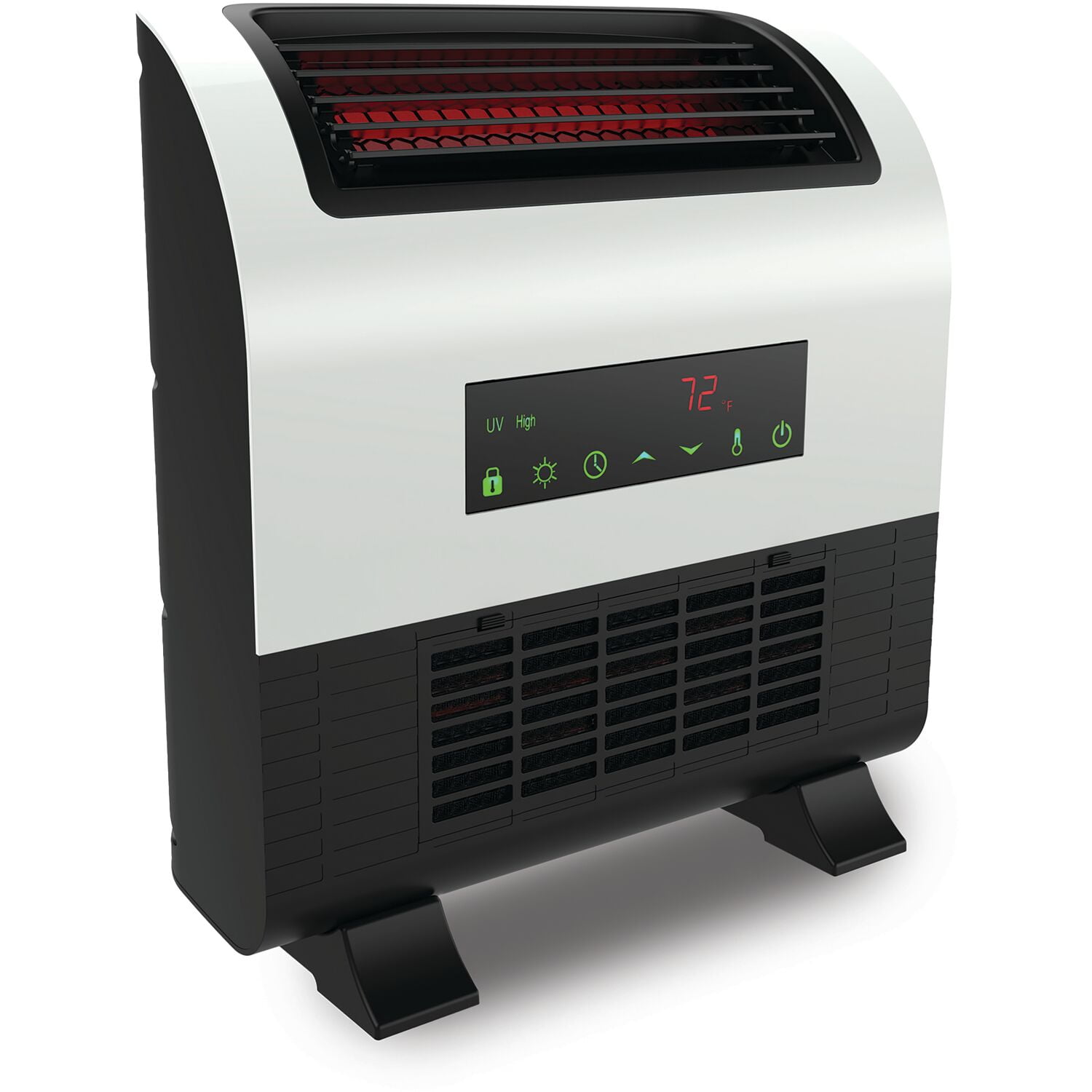 LifeSmart Slimline Infrared Quartz Wall-Mount Heater with UV Light | 3 Heat  Settings | 12H Timer | Touch Control LED Display | Heating for Living Room,  Bedroom, Basement, Office | HT1154UV - Walmart.com