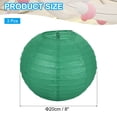 thumbnail image 2 of Uxcell Round Paper Lanterns, Decorative Hanging Lanterns Lamp Party Decorations for Birthday Wedding Home Teal 8 in, 2 of 6
